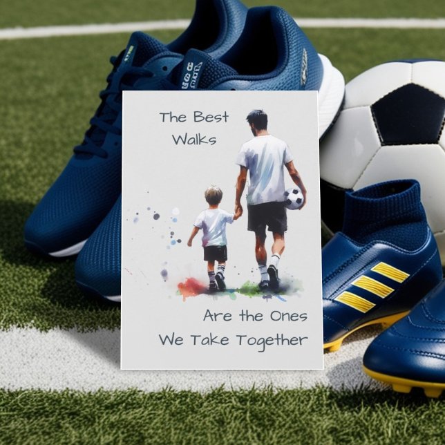 The Best Walks together Happy Father's Day Card (Creator Uploaded)