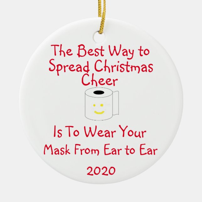 The Best Way to Spread Christmas Cheer Ceramic Tree Decoration (Front)