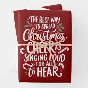 The Best Way To Spread Christmas Cheer Elf Xmas Wrapping Paper Sheet