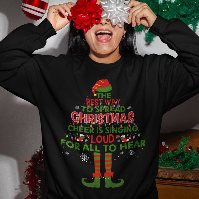 The Best Way To Spread Christmas Cheer Sweatshirt (Creator Uploaded)
