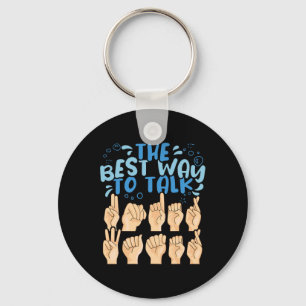 The Best Way To Talk Underwater Asl American Sign Key Ring