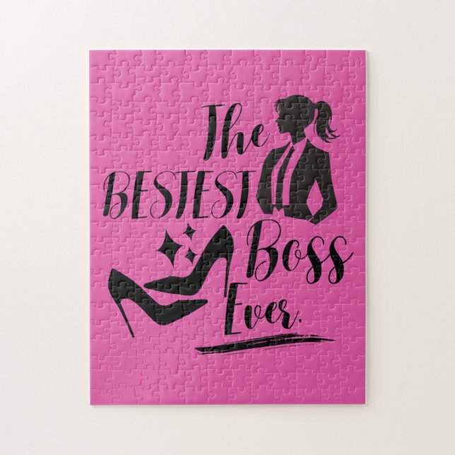 The Bestest Lady Boss  Jigsaw Puzzle (Vertical)