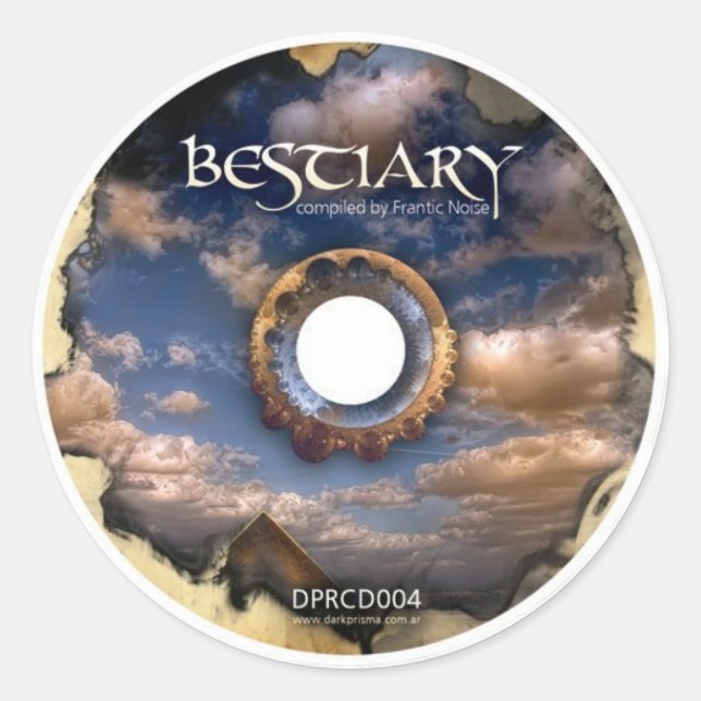 The Bestiary CD Sticker (Front)