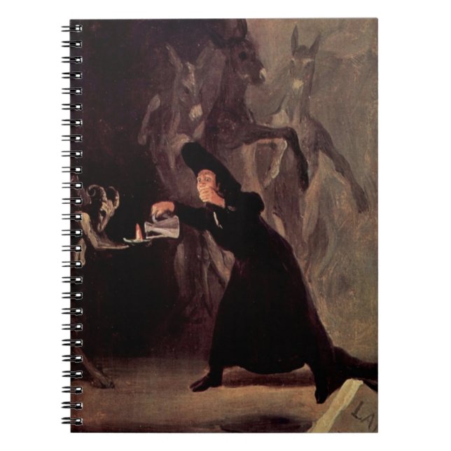 The Bewitched Man by Francisco Goya 1798 Notebook (Front)