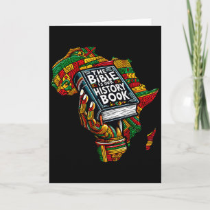 The Bible Is Our History Book Roots African Americ Card