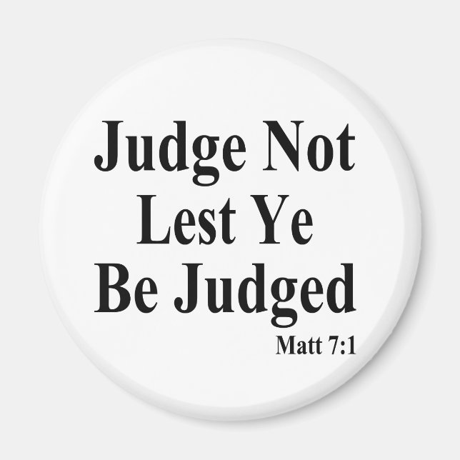 The Bible & Not Judging Others Magnet (Front)