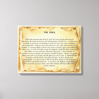 The Bible Scroll Canvas Print