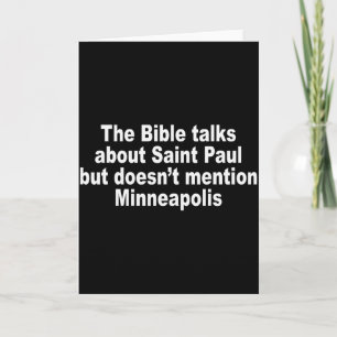 The Bible Talks About Saint-paul But Doesnt Mentio Card