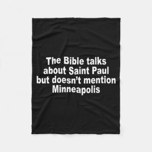 The Bible Talks About Saint-paul But Doesnt Mentio Fleece Blanket