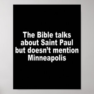 The Bible Talks About Saint-paul But Doesnt Mentio Poster