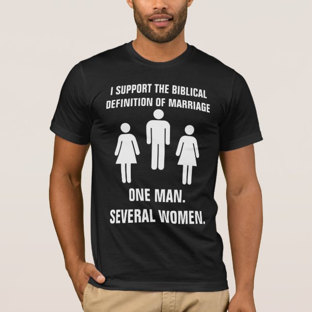 The Biblical definition of marriage T-Shirt (Front)