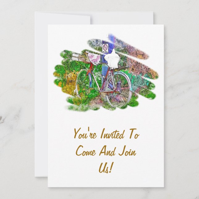 THE BICYCLE INVITATION (Front)