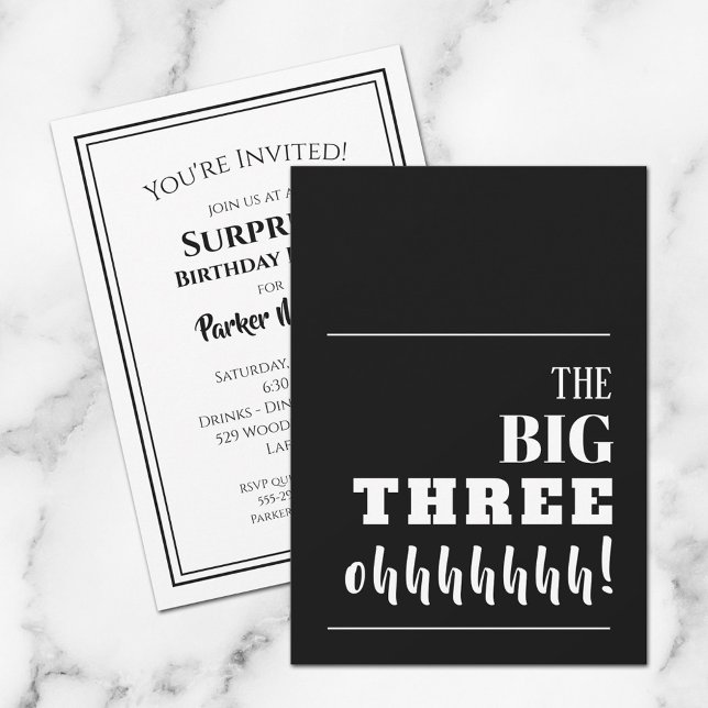 The BIG 30th Birthday Party Invitations (Creator Uploaded)