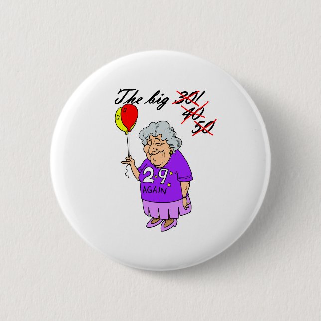 The Big 50 6 Cm Round Badge (Front)