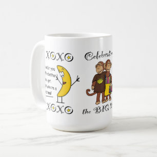 The BIG 50 banana/monkey mug