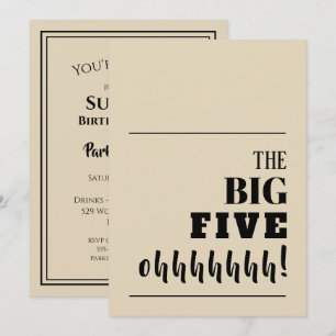 The BIG 50 Birthday Invitations