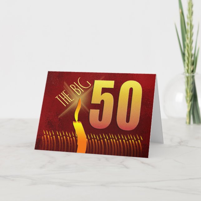 The big 50! card (Front)
