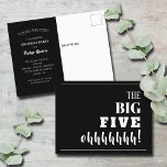 The BIG 50th Birthday Party Invitation Postcard<br><div class="desc">Throwing a milestone 50th birthday party? These invitation postcards will get guests excited to attend your party. More ages and MATCHING items done for you in our collection.</div>