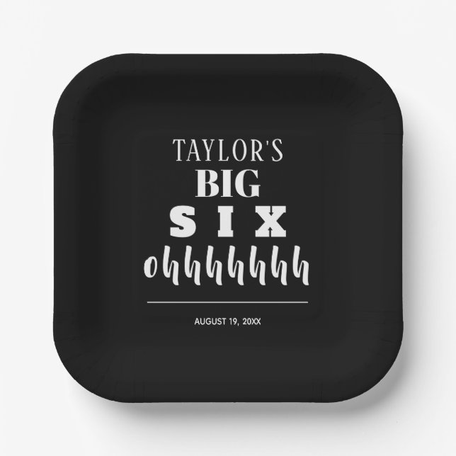 The BIG 60th Birthday Party Paper Plate (Front)