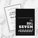 The BIG 70th Birthday Party Invitations<br><div class="desc">Throwing a milestone 70th birthday party? Be sure to send an invitation that will get guests excited for your party. "The BIG SEVEN ohhhhh!" - change to any age on the front and personalise your party details on the back.</div>