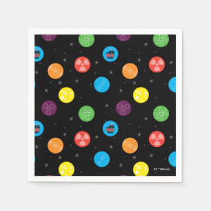 The Big Bang Theory Black Pattern Napkin