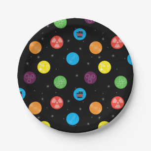The Big Bang Theory Black Pattern Paper Plate