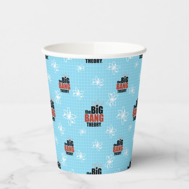 The Big Bang Theory Blue Pattern Paper Cups (Left)