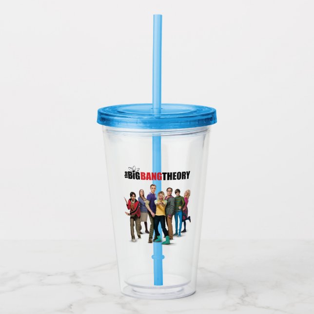 The Big Bang Theory Characters Acrylic Tumbler (Front)