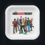 The Big Bang Theory Characters Paper Plate<br><div class="desc">This graphic features all your favourite characters from The Big Bang Theory.</div>