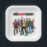 The Big Bang Theory Characters Paper Plate<br><div class="desc">This graphic features all your favourite characters from The Big Bang Theory.</div>