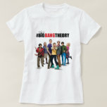 The Big Bang Theory Characters T-Shirt<br><div class="desc">This graphic features all your favourite characters from The Big Bang Theory.</div>
