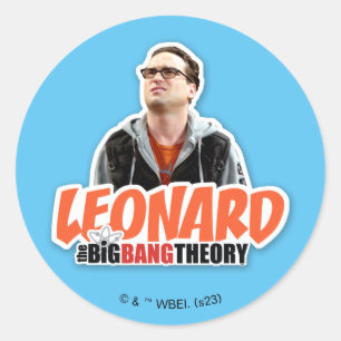 The Big Bang Theory Leonard Classic Round Sticker