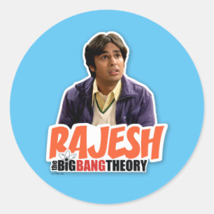 The Big Bang Theory   Rajesh Classic Round Sticker