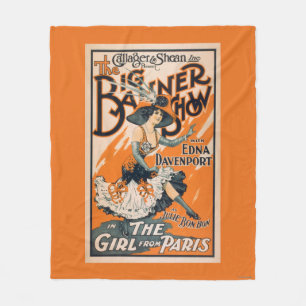 The Big Banner Show "The girl from Paris" Fleece Blanket