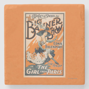 The Big Banner Show "The girl from Paris" Stone Coaster