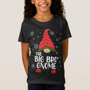 The Big Bro Gnome Funny Matching Christmas Family  T-Shirt