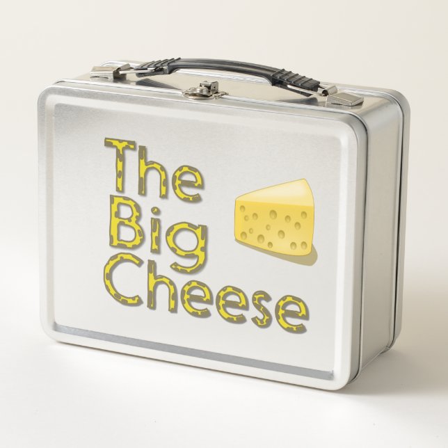 The Big Cheese Personalised Metal Lunch Box (Front)