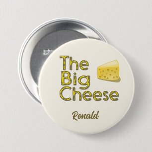 The Big Cheese Personalised with Name 7.5 Cm Round Badge