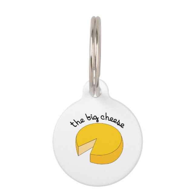 The Big Cheese Pet Tag (Front)