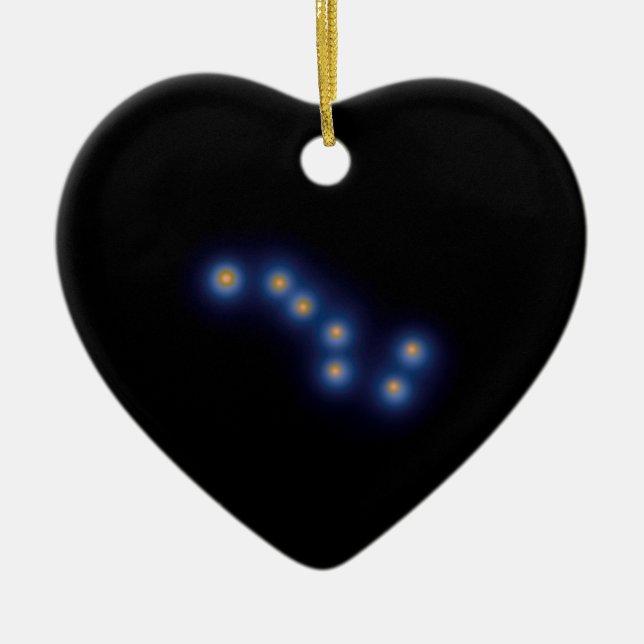 The Big Dipper Ceramic Tree Decoration (Front)