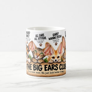 The Big Ears Club Funny Animal Coffee Mug
