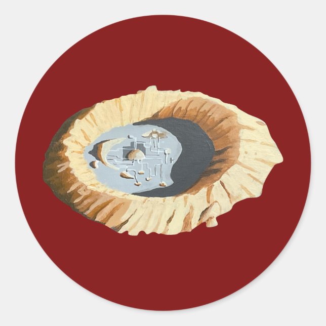 The Big Empty Fallout New Vegas Classic Round Sticker (Front)