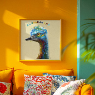 The big Emu bird Poster