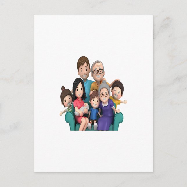 the big family postcard (Front)