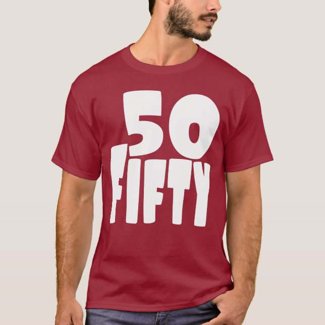 The BIG Five O Turning Fifty Years Old T-Shirt (Front)