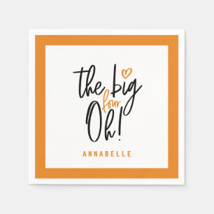 The big four oh! 40th birthday party favour decor napkin