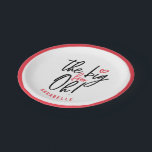 The big four oh! 40th birthday party favour gift paper plate<br><div class="desc">The big four oh! 40th birthday party favour gift.</div>