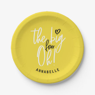 The big four oh! 40th birthday party favour gift paper plate