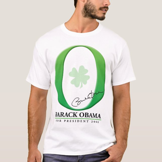 The Big Green O - Barack Obama for President T-Shirt (Front)