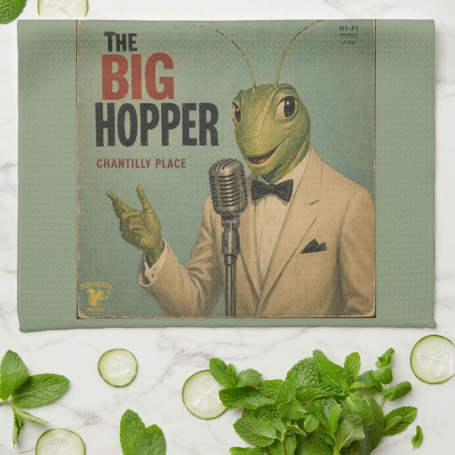 The Big Hopper: a Parody Tea Towel (Folded)